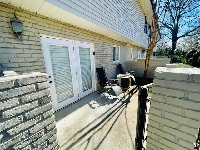 view of patio / terrace featuring central AC