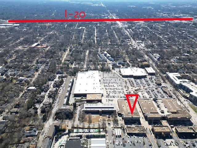 1253 Caroline St NE, Atlanta, GA 30307 - aerial view of property and surrounding area