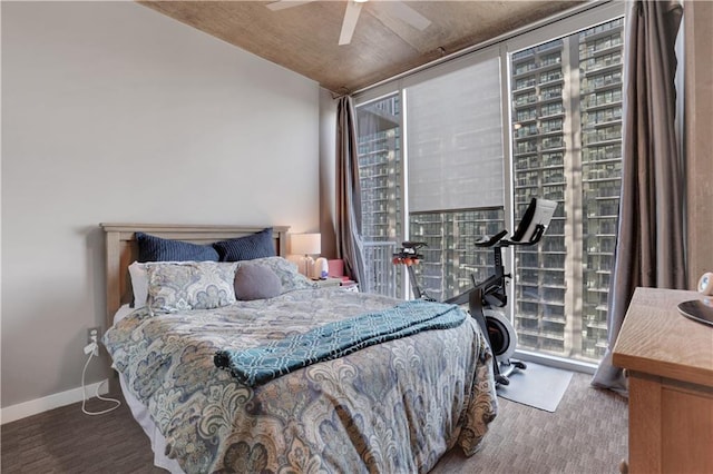855 Peachtree St NE Unit 1703, Atlanta, GA 30308 - bedroom featuring a ceiling fan and carpet floors