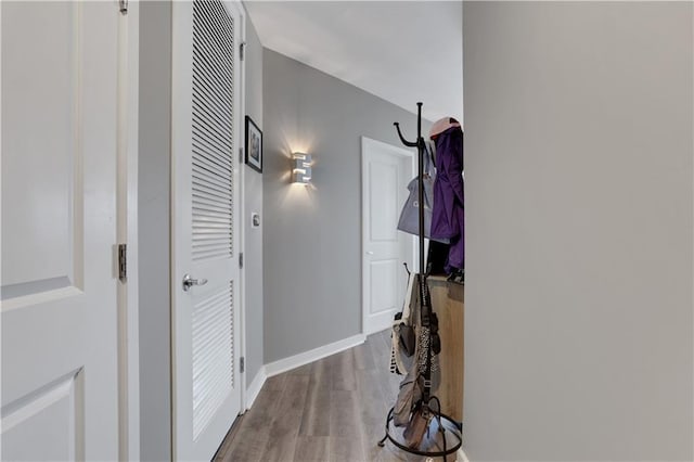 855 Peachtree St NE Unit 1703, Atlanta, GA 30308 - hall with wood finished floors and baseboards