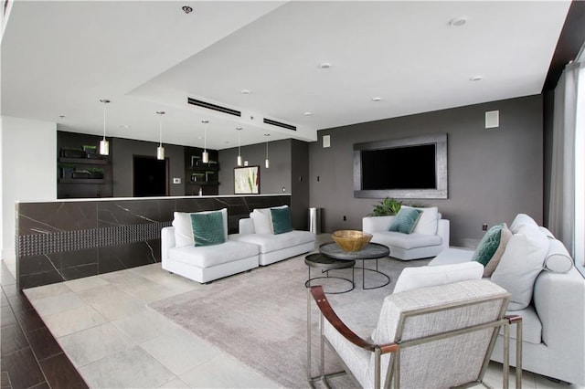 855 Peachtree St NE Unit 1703, Atlanta, GA 30308 - living room featuring recessed lighting