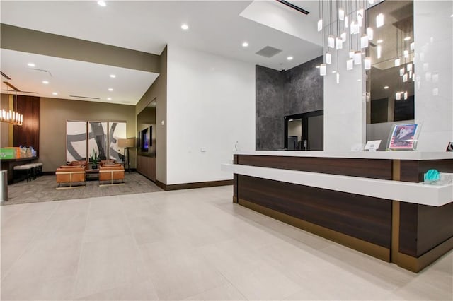 855 Peachtree St NE Unit 1703, Atlanta, GA 30308 - reception area with recessed lighting