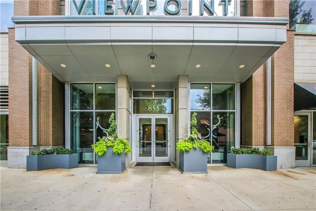 855 Peachtree St NE Unit 1703, Atlanta, GA 30308 - entrance to property featuring brick siding and french doors
