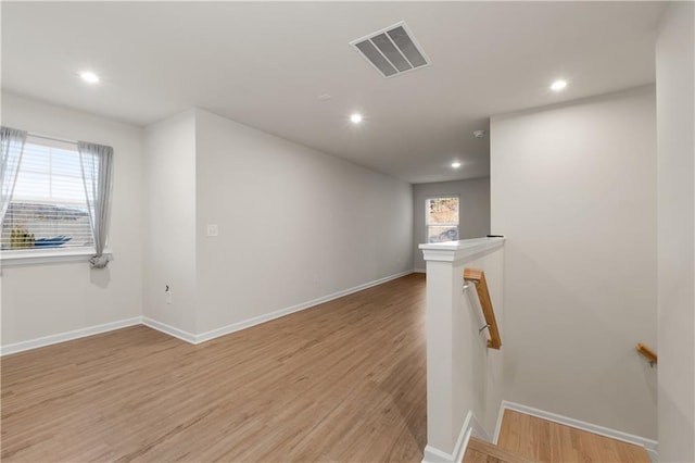 interior space featuring light wood-type flooring