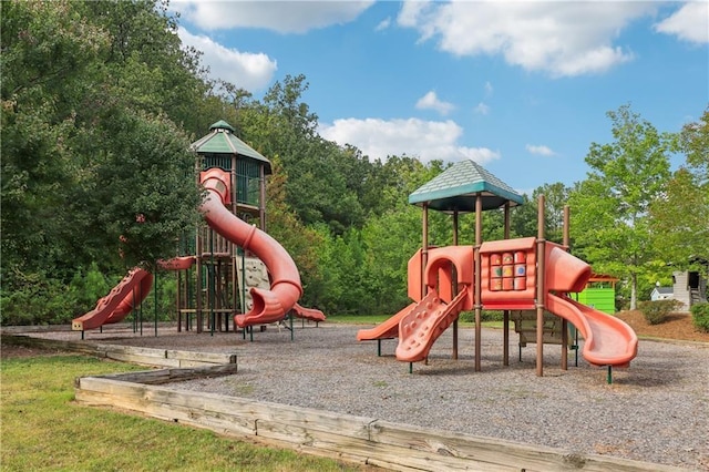 view of jungle gym