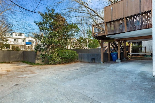 view of patio / terrace featuring a wooden deck