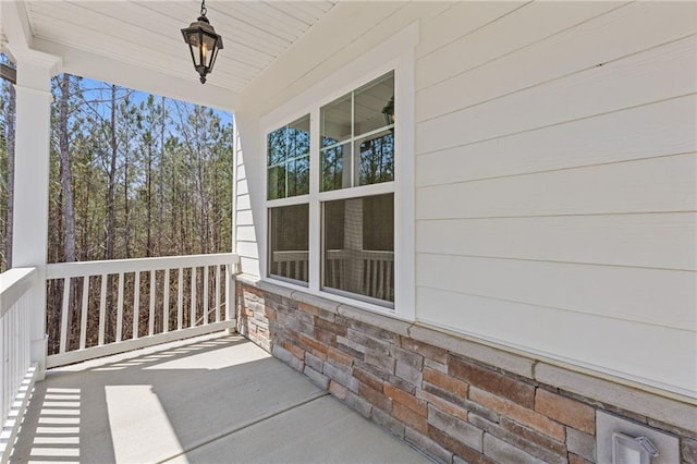 exterior space featuring a porch