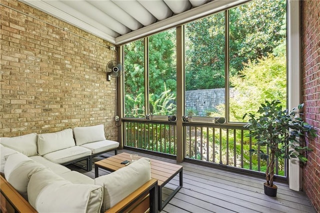 view of sunroom / solarium