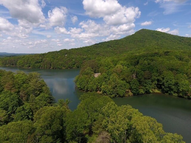 aerial view featuring a mountain view