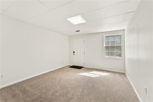4135 Shoshone Valley Rd, Marietta, GA 30068 - carpeted spare room with a paneled ceiling and baseboards