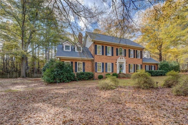 view of colonial inspired home