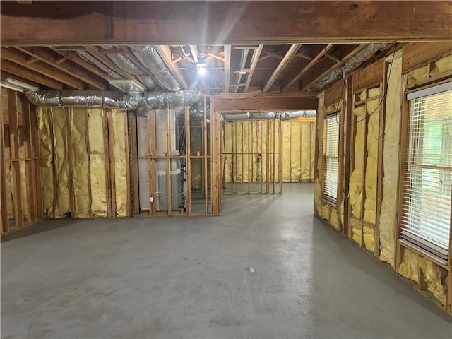 view of basement