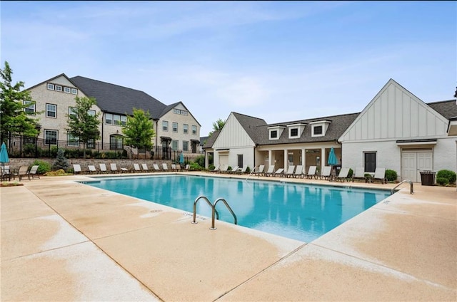 view of pool with a patio