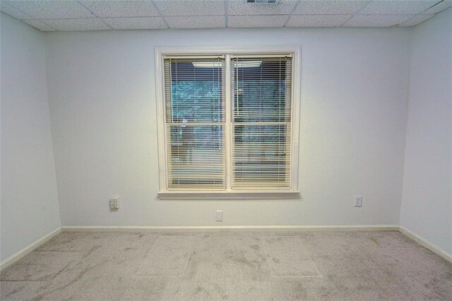 5404 Chaversham Ln, Peachtree Corners, GA 30092 - carpeted empty room featuring a drop ceiling and baseboards