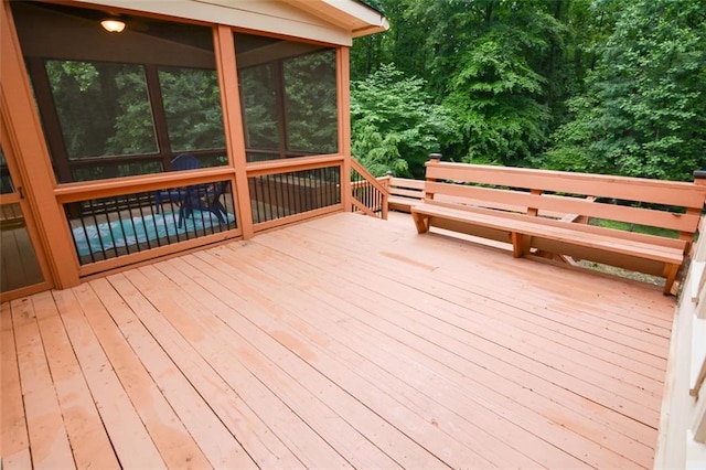 5404 Chaversham Ln, Peachtree Corners, GA 30092 - wooden terrace with a sunroom