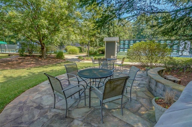 5404 Chaversham Ln, Peachtree Corners, GA 30092 - view of patio / terrace with outdoor dining space
