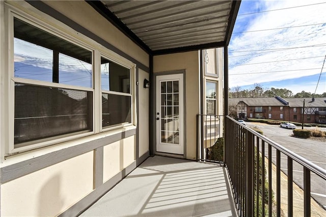 view of balcony