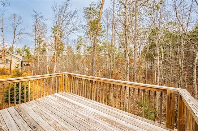 view of wooden terrace