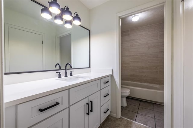 223 Tuxworth Cir, Decatur, GA 30033 - bathroom featuring toilet, tile patterned flooring, and vanity