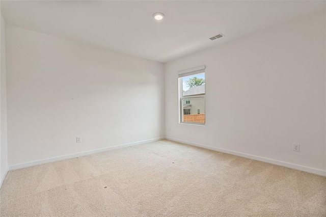 4117 Flat Rock Pt, Stonecrest, GA 30038 - empty room featuring light colored carpet, baseboards, and recessed lighting