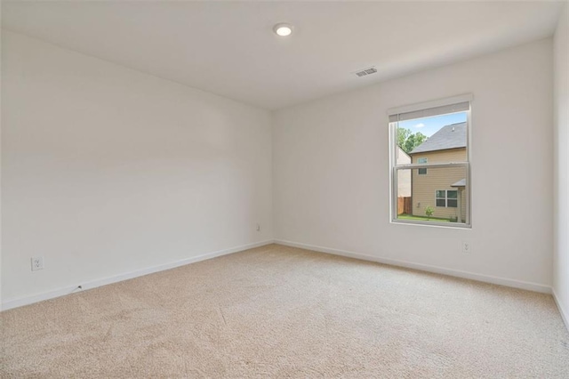 4117 Flat Rock Pt, Stonecrest, GA 30038 - empty room with light carpet, baseboards, and recessed lighting