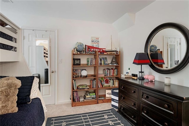 bedroom with carpet flooring