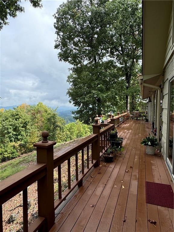 view of wooden terrace