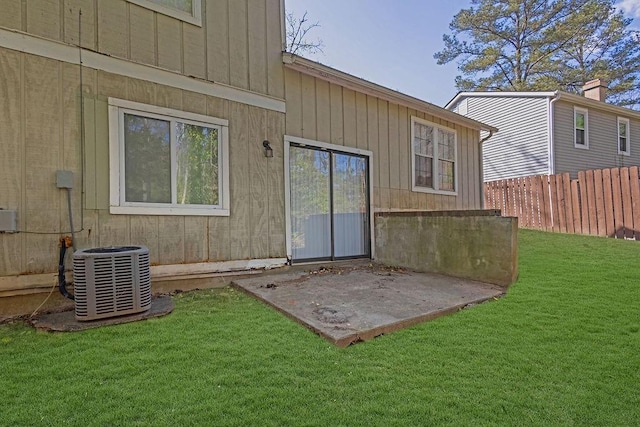 5338 Timor Trl, Lithonia, GA 30038 - rear view of house with central air condition unit and a patio area