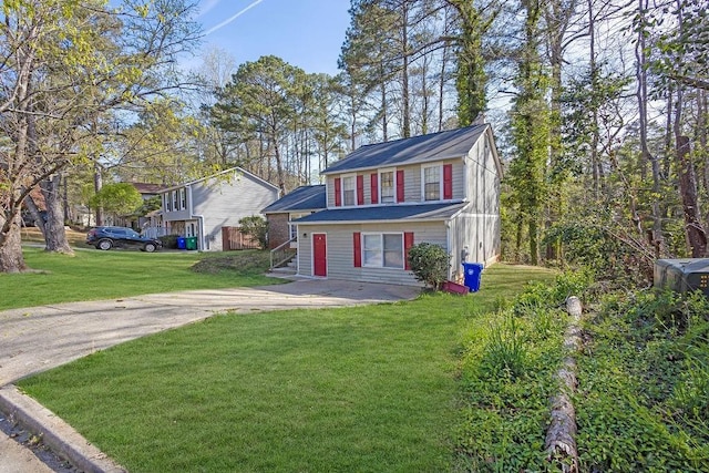 5338 Timor Trl, Lithonia, GA 30038 - view of front of home featuring a front yard and concrete driveway