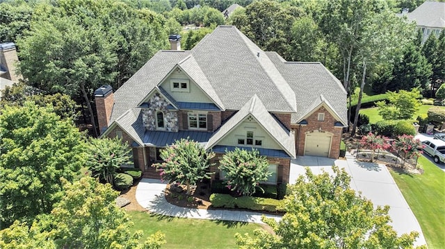 birds eye view of property