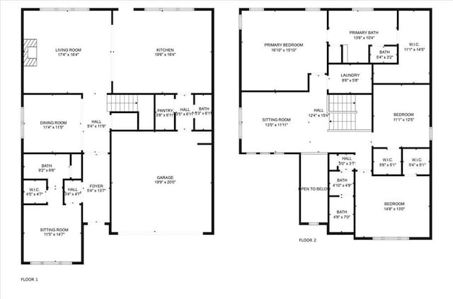 12 Pine St, Roswell, GA 30075 - floor plan / room layout
