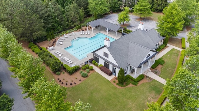 drone / aerial view