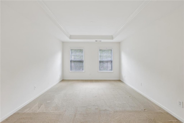 230 Collins View Ct, Lawrenceville, GA 30043 - carpeted empty room featuring a raised ceiling, crown molding, and baseboards