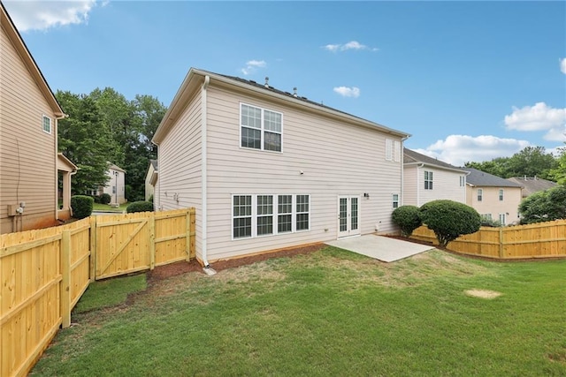 230 Collins View Ct, Lawrenceville, GA 30043 - rear view of property featuring a patio area, a fenced backyard, and a gate