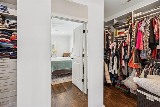 5971 Brundage Ln, Norcross, GA 30071 - walk in closet with wood finished floors