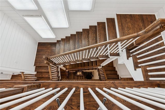 5971 Brundage Ln, Norcross, GA 30071 - stairs with wooden walls