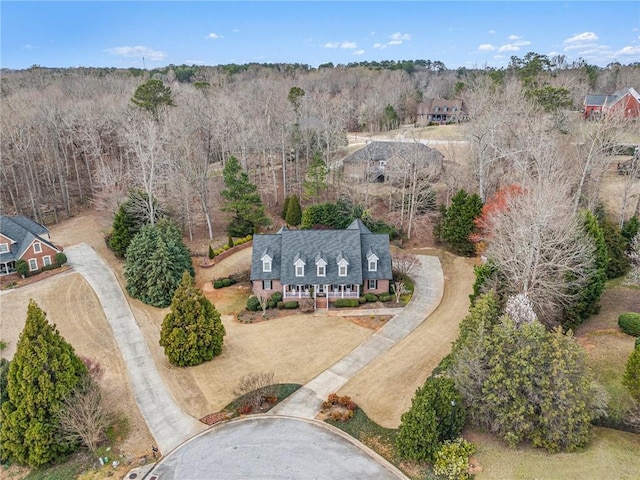 birds eye view of property