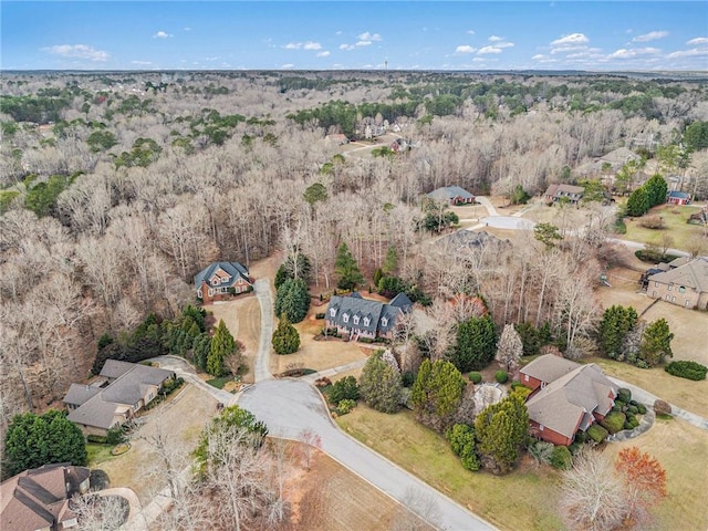 aerial view with a view of trees