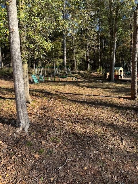 view of yard featuring a playground