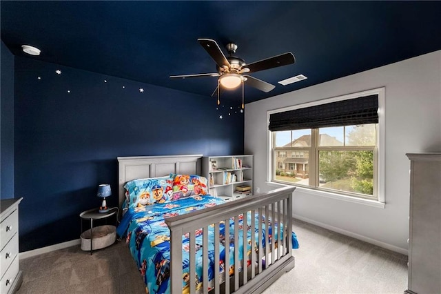 1520 Gallant Fox Ln, Suwanee, GA 30024 - bedroom with carpet, baseboards, and a ceiling fan