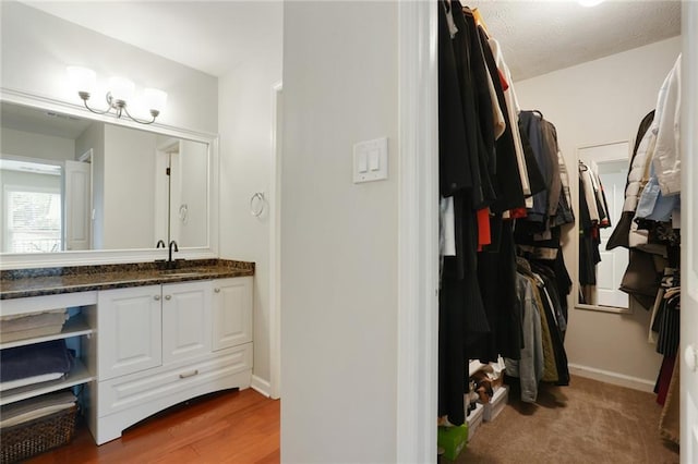 3210 Lake Pointe Cir, Roswell, GA 30075 - bathroom with vanity and a spacious closet