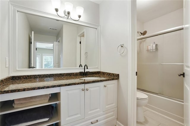 3210 Lake Pointe Cir, Roswell, GA 30075 - bathroom with vanity and bath / shower combo with glass door