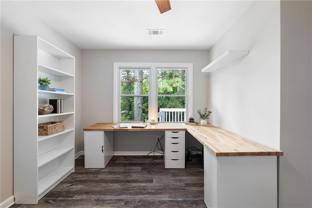 96 Senoia Rd, Fairburn, GA 30213 - office area featuring dark wood finished floors