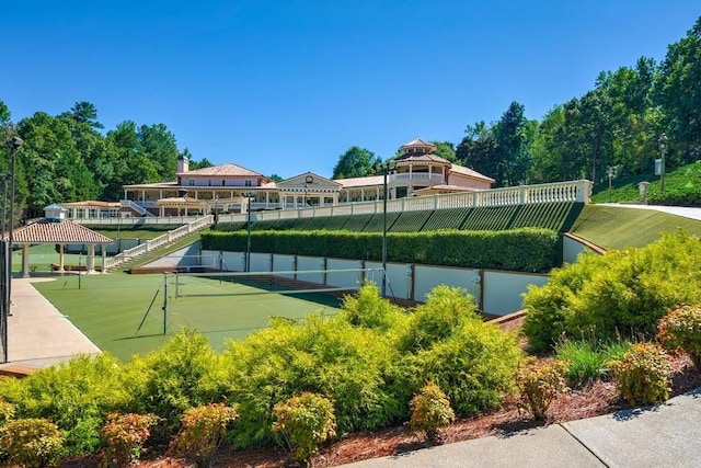 view of tennis court