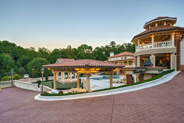 view of nearby features with a gazebo