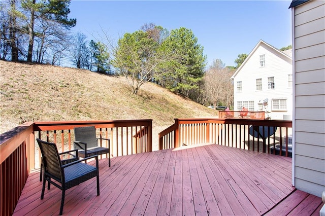 view of wooden terrace