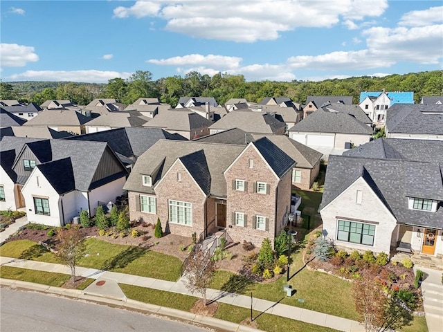 birds eye view of property featuring a residential view