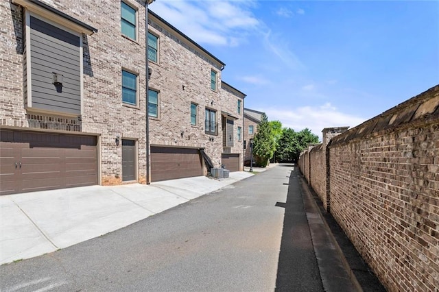 view of road with a residential view