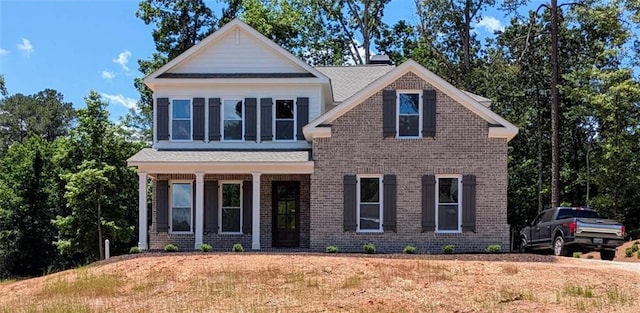 8239 High Lake Ter, Covington, GA 30014 - view of front of property featuring brick siding and covered porch