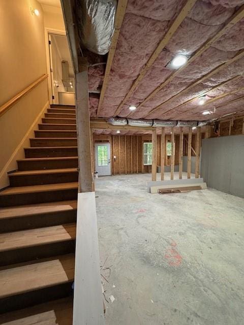 1713 Cagle Ct, Lawrenceville, GA 30045 - basement with stairway